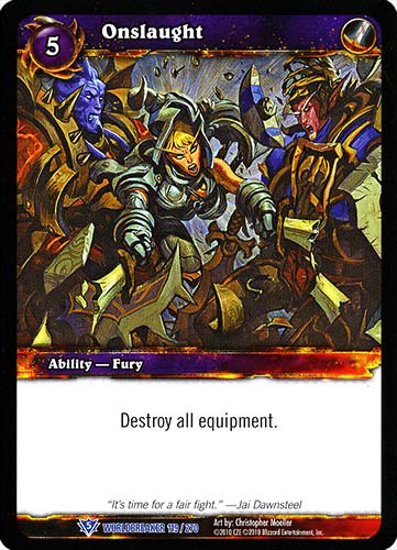 WORLDBREAKER 119 / 270 Onslaught rara (EN) -NEAR MINT-