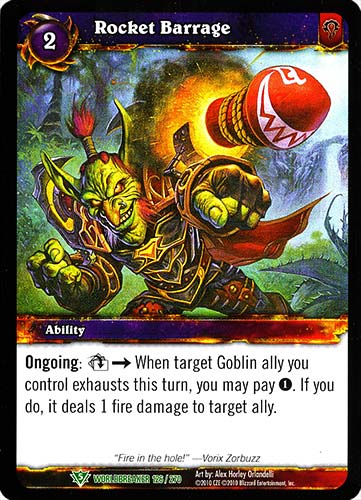 WORLDBREAKER 126 / 270 Rocket Barrage non comune (EN) -NEAR MINT-