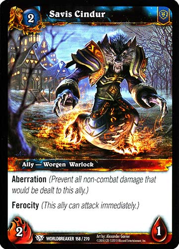 WORLDBREAKER 158 / 270 Savis Cindur comune (EN) -NEAR MINT-