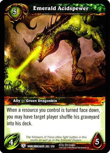 WORLDBREAKER 203 / 270 Emerald Acidspewer comune (EN) -NEAR MINT-