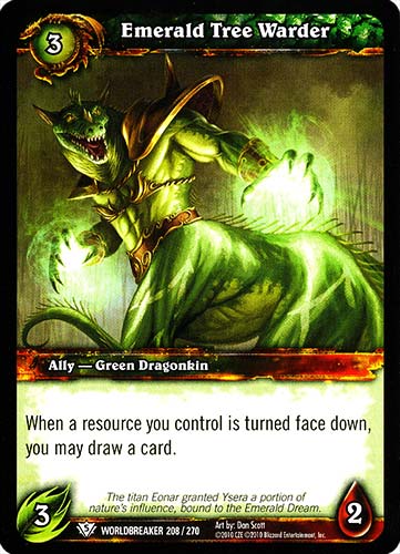 WORLDBREAKER 208 / 270 Emerald Tree Warder comune (EN) -NEAR MINT-