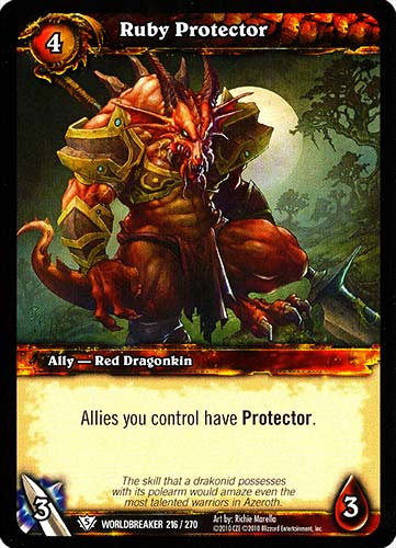 WORLDBREAKER 216 / 270 Ruby Protector comune (EN) -NEAR MINT-