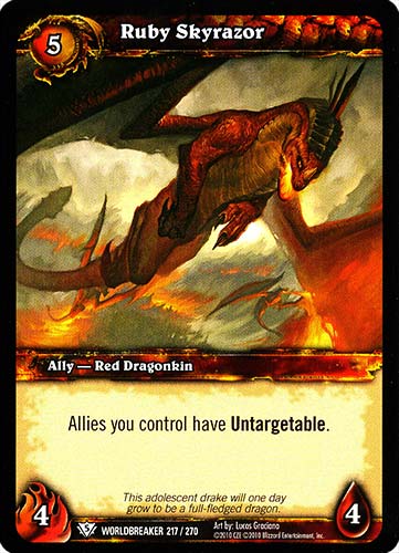 WORLDBREAKER 217 / 270 Ruby Skyrazor comune (EN) -NEAR MINT-