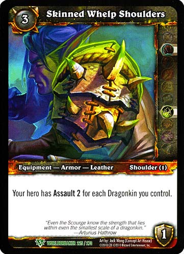 WORLDBREAKER 225 / 270 Skinned Whelp Shoulders non comune (EN) -NEAR MINT-