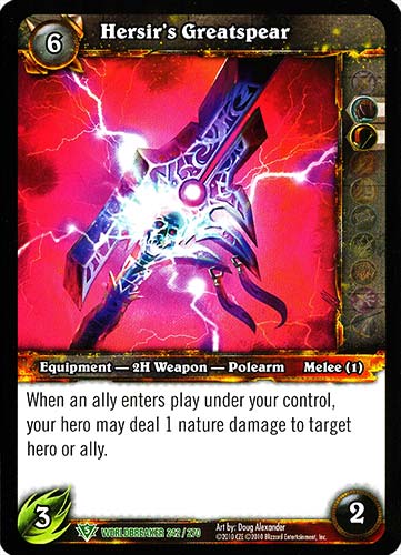 WORLDBREAKER 242 / 270 Hersir's Greatspear non comune (EN) -NEAR MINT-