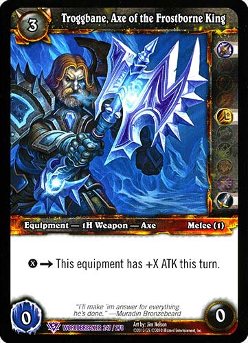 WORLDBREAKER 247 / 270 Troggbane, Axe of the Frostborne King epica (EN) -NEAR MINT-
