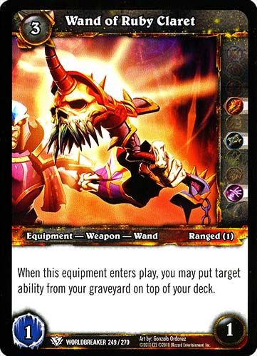 WORLDBREAKER 249 / 270 Wand of Ruby Claret comune (EN) -NEAR MINT-