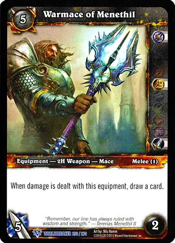 WORLDBREAKER 250 / 270 Warmace of Menethil rara (EN) -NEAR MINT-