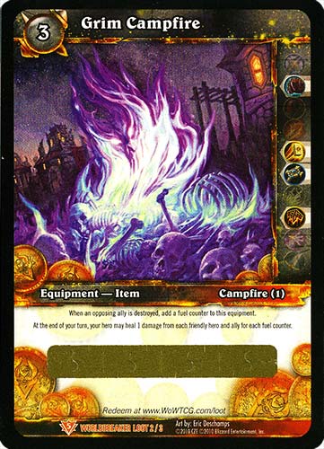 WORLDBREAKER LOOT 2 / 3 Grim Campfire leggendaria (EN) -NEAR MINT-
