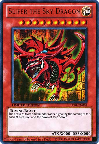 LC01-EN002 Slifer The Sky Dragon ultra rara Limited Edition (EN) -NEAR MINT-