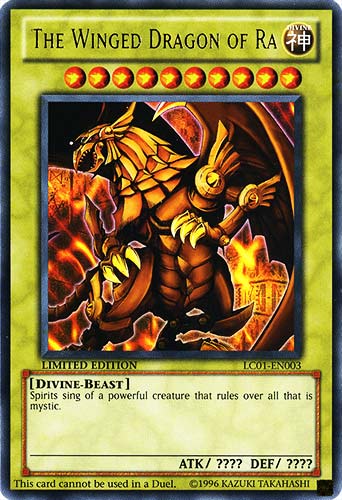 LC01-EN003 The Winged Dragon of Ra ultra rara Limited Edition (EN) -NEAR MINT-