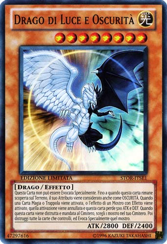 STOR-ITSE1 Drago di Luce e Oscurita' super rara Edizione Limitata (IT) -NEAR MINT-