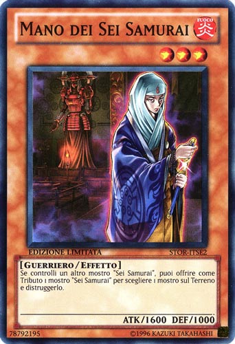 STOR-ITSE2 Mano dei Sei Samurai super rara Edizione Limitata (IT) -NEAR MINT-