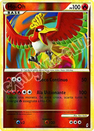 09 / 95 Ho-Oh rara foil reverse (IT)  -GOOD-