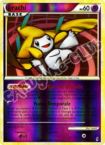 11 / 95 Jirachi rara foil reverse (IT) -NEAR MINT-