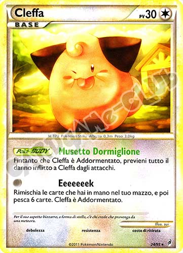 24 / 95 Cleffa rara (IT) -NEAR MINT-