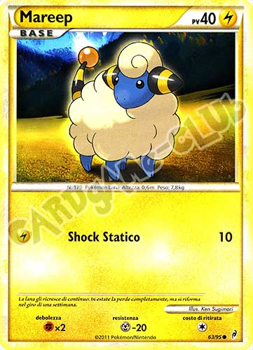 63 / 95 Mareep comune (IT) -NEAR MINT-