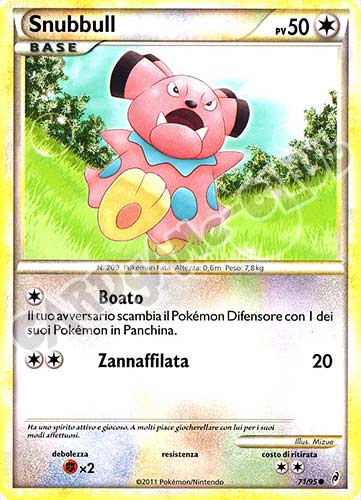 71 / 95 Snubbull comune (IT) -NEAR MINT-