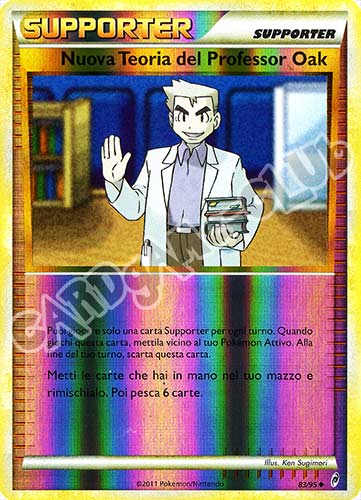 83 / 95 Nuova Teoria del Professor Oak non comune foil reverse (IT) -NEAR MINT-