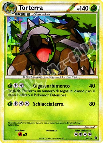 10 / 95 Torterra promo foil (IT) -NEAR MINT-