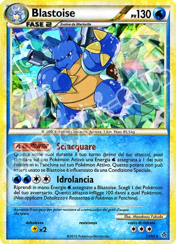13 / 95 Blastoise promo foil (IT) -NEAR MINT-