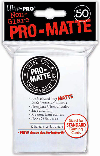 Proteggi carte standard pacchetto da 50 bustine Pro-Matte Non-Glare White