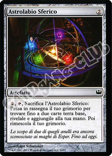 62 / 81 Astrolabio Sferico comune (IT) -NEAR MINT-