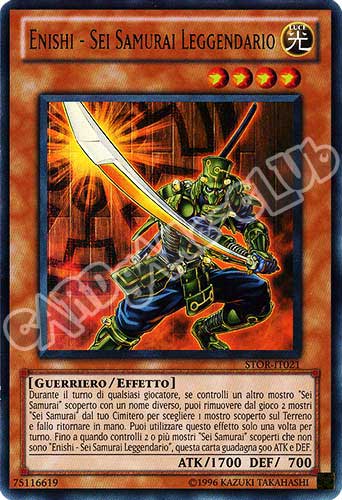 STOR-IT021 Enishi-Sei Samurai Leggendario ultra rara Unlimited (IT) -NEAR MINT-