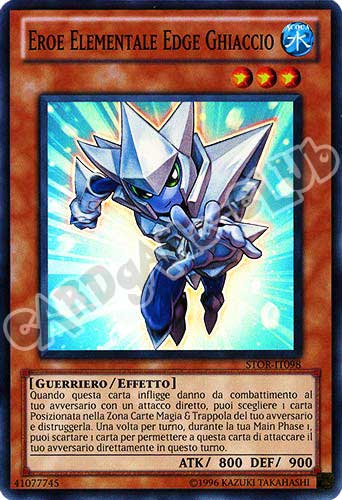 STOR-IT098 Eroe Elementale Edge Ghiaccio super rara Unlimited (IT) -NEAR MINT-