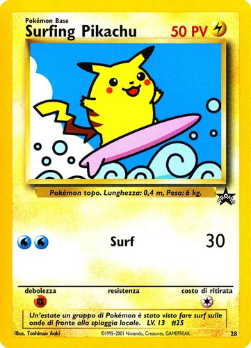 28 Surfing Pikachu promo (IT) -NEAR MINT-