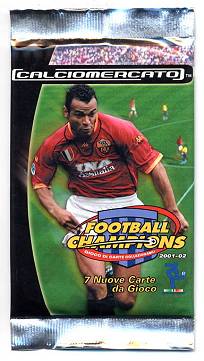 Calciomercato Serie A 2001-2002 busta 7 carte