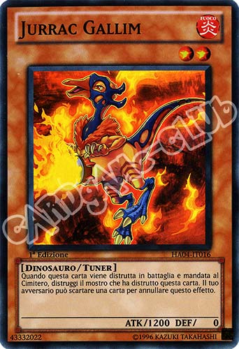 HA04-IT016 Jurrac Gallim super rara 1a Edizione (IT) -GOOD-
