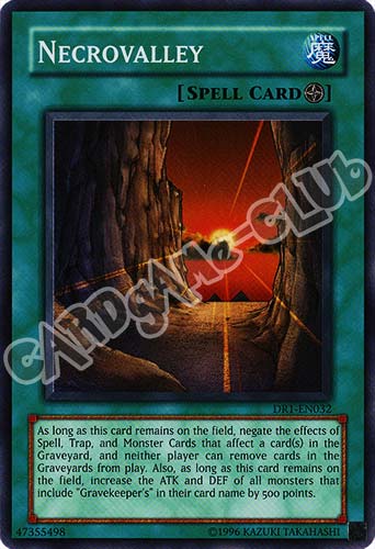 DR1-EN032 Necrovalley super rara (EN) -NEAR MINT-