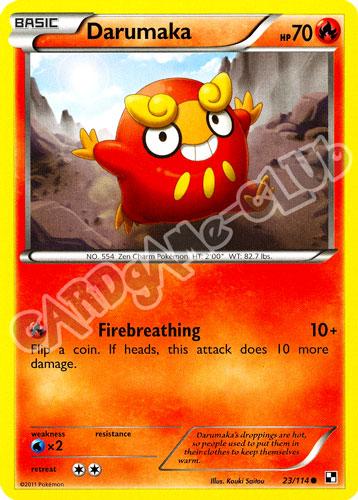 023 / 114 Darumaka comune (EN) -NEAR MINT-