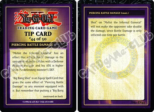 DR1-EN44 Piercing Battle Damage comune (EN) -NEAR MINT-