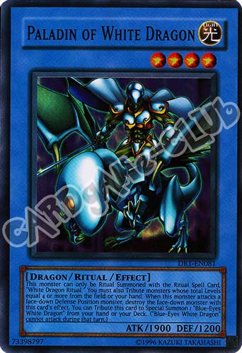 DR1-EN081 Paladin of White Dragon super rara (EN) -NEAR MINT-