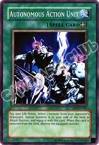 DR1-EN087 Autonomous Action Unit comune (EN) -NEAR MINT-