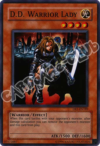 DR1-EN189 D.D. Warrior Lady super rara (EN) -NEAR MINT-