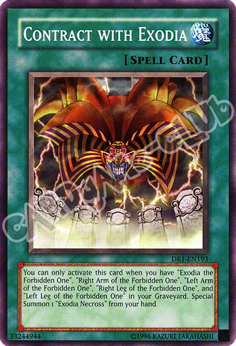 DR1-EN193 Contract with Exodia comune (EN) -NEAR MINT-