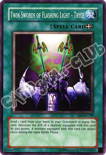 DR1-EN199 Twin Swords of Flashing Light - Tryce comune (EN) -NEAR MINT-