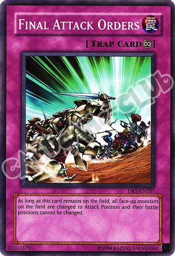 DR1-EN207 Final Attack Orders comune (EN) -NEAR MINT-