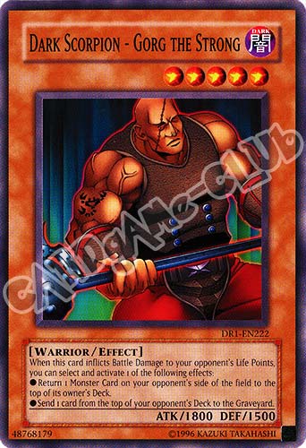 DR1-EN222 Dark Scorpion - Gorg the Strong comune (EN) -NEAR MINT-