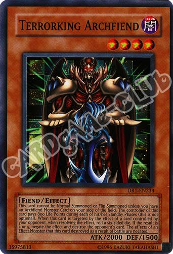 DR1-EN234 Terrorking Archfiend super rara (EN) -NEAR MINT-