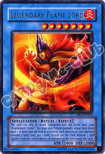 DR1-EN243 Legendary Flame Lord rara (EN) -NEAR MINT-