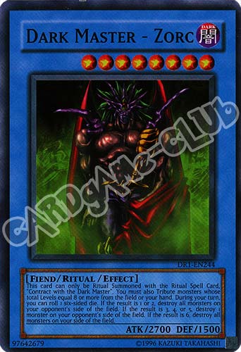 DR1-EN244 Dark Master - Zorc super rara (EN) -NEAR MINT-