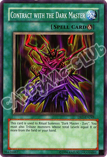DR1-EN249 Contract with the Dark Master comune (EN) -NEAR MINT-