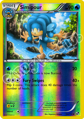 034 / 114 Simipour non comune foil reverse (EN) -NEAR MINT-