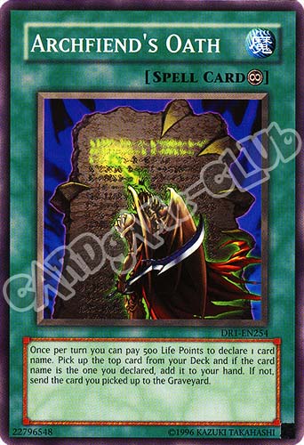 DR1-EN254 Archfiend's Oath comune (EN) -NEAR MINT-