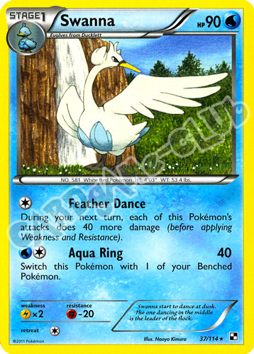 037 / 114 Swanna rara (EN) -NEAR MINT-