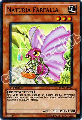HA04-IT019 Naturia Farfalla super rara 1a Edizione (IT) -NEAR MINT-